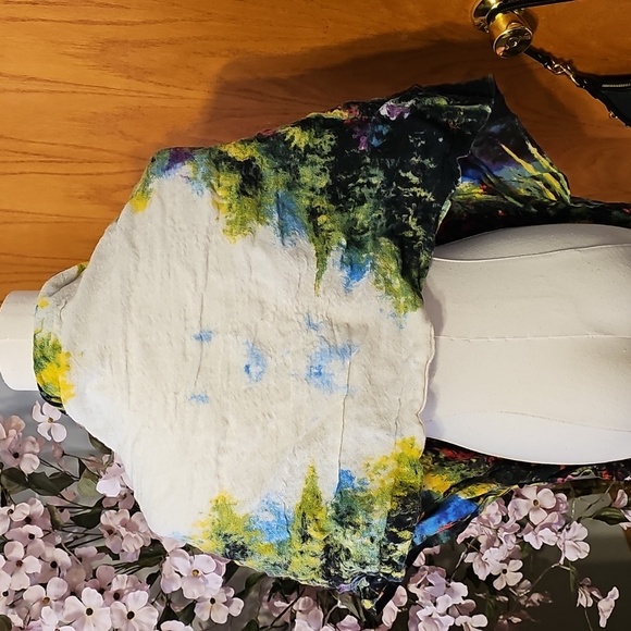 Anthropologie Floral Scarf/wrap - Picture 5 of 5